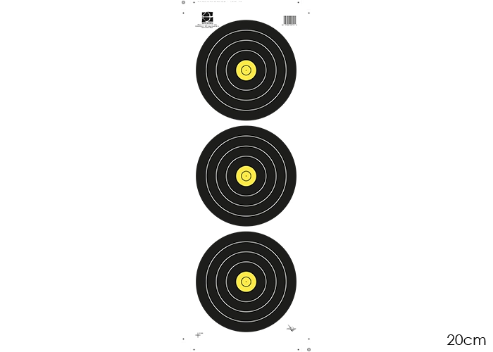 WORLD ARCHERY FIELD FACES 3-SPOT VERTICAL 6 RINGS