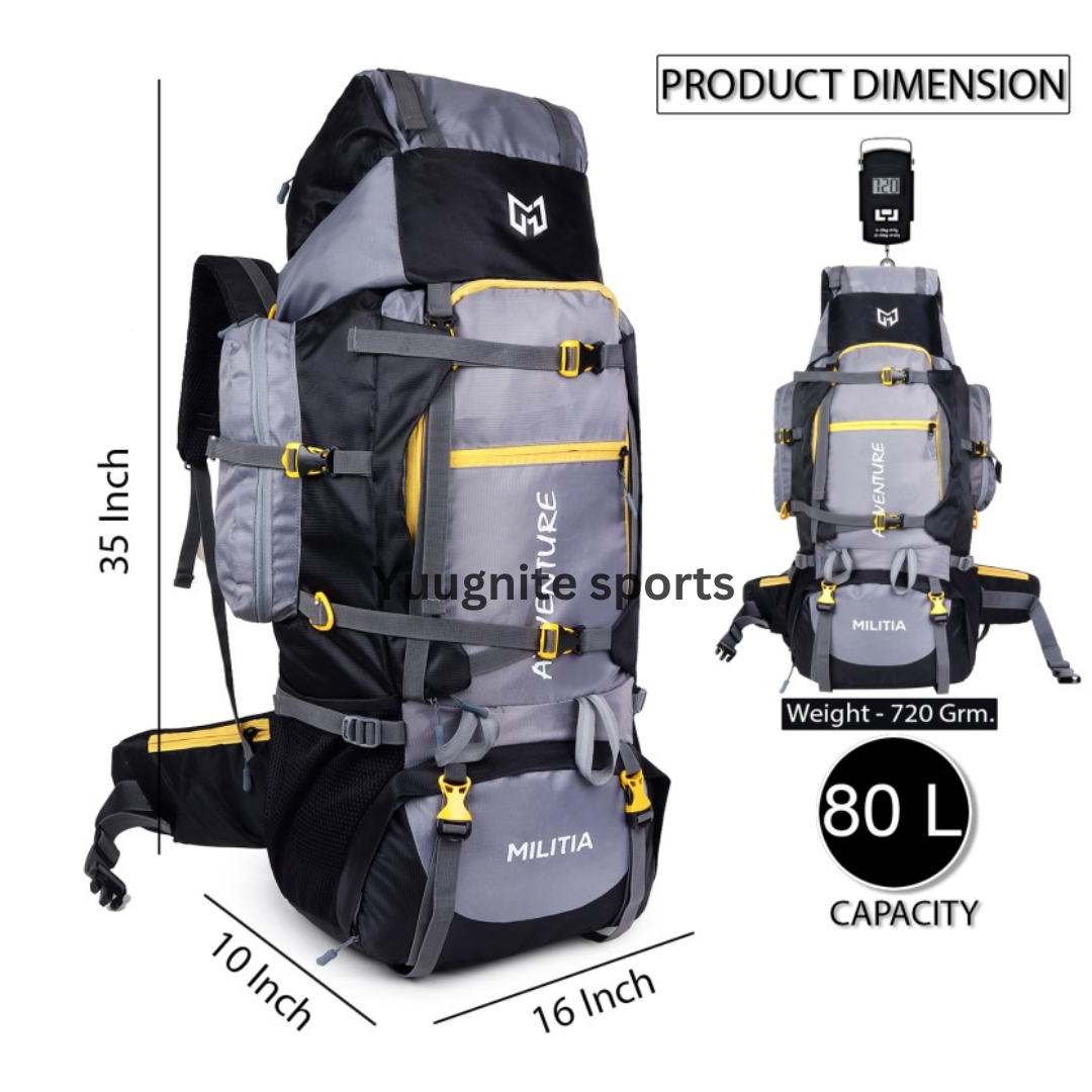 Best Archery Equipment in India Adventure Trekking Bag Rucksack 80 litres - Image 4